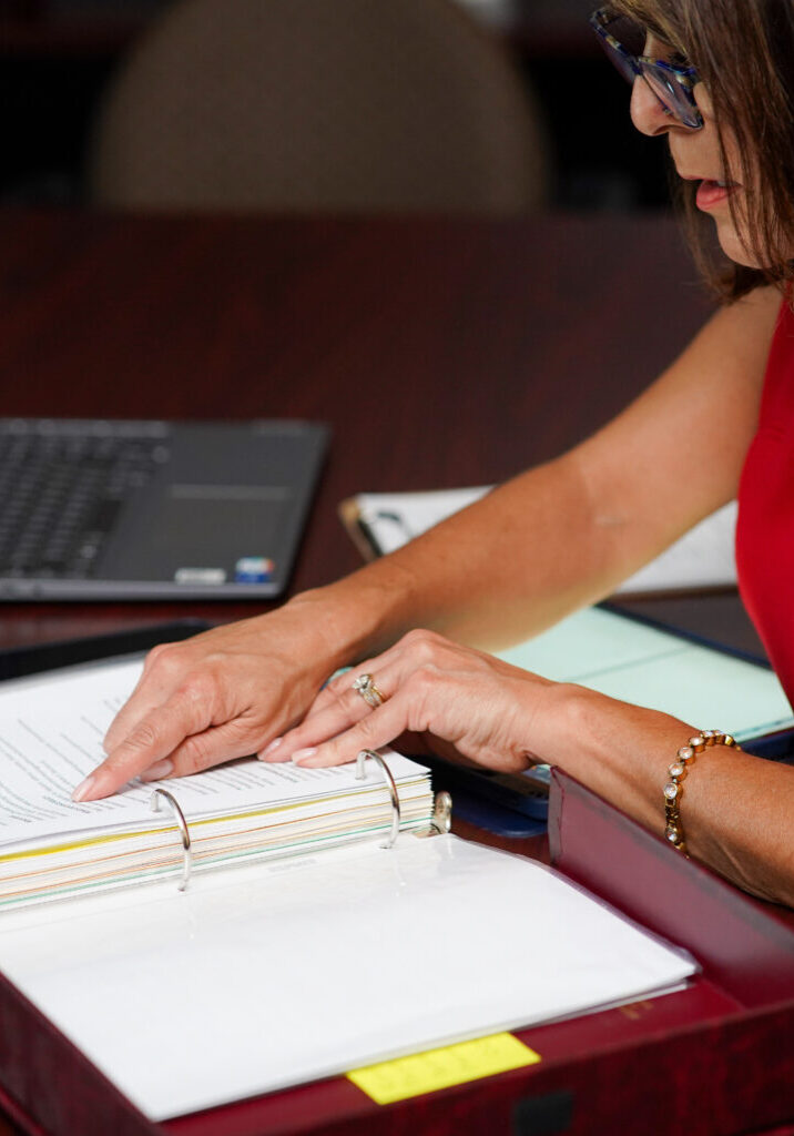Amy V - 030 Photo of a divorce planning workbook Certified Divorce Lending Professional
